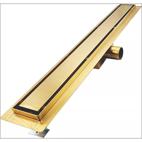 Odpływ liniowy SANITLINE model ZŁOTY/MOSIĄDZ 2w1 60 cm